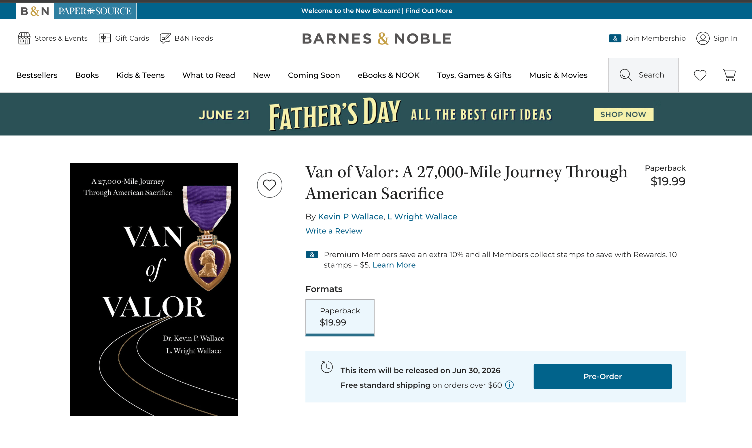 🇺🇸 280 days. 27,106 miles. 317 interviews. 443 names. One van. One promise kept. 🚐📖 The Van of Valor is NOW on Pre-Order! Reserve your copy of this moving tribute to America’s heroes before it hits shelves June 30. 🔗 Pre-order here: https://www.barnesandnoble.com/w/van-of-valor-kevin-p-wallace/1150288571?ean=9781971678252 #VanOfValor #PreOrder #Veterans #GoldStarFamilies #NeverForgotten 🇺🇸💜
