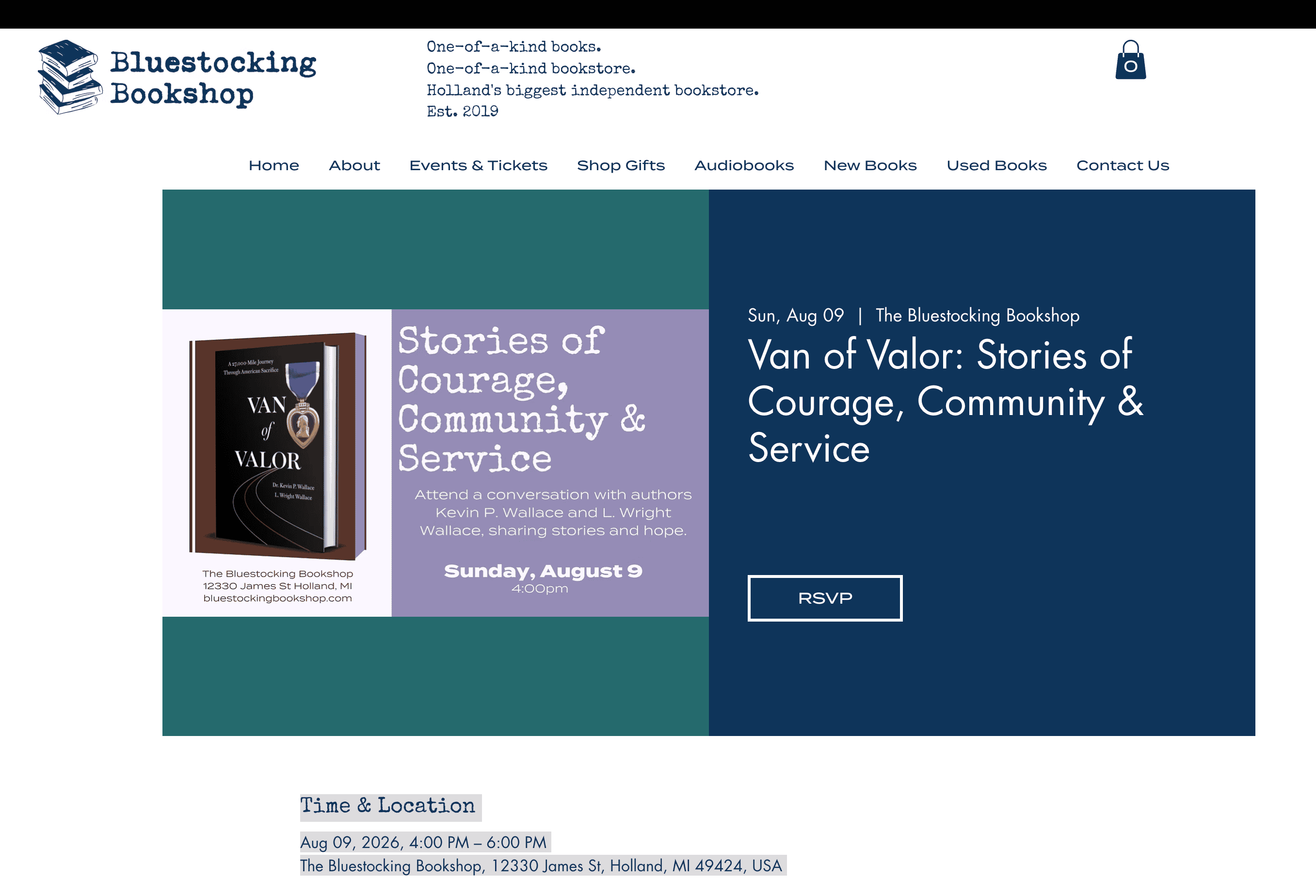 Preserving West Michigan's History: 'Van of Valor' Founders Headed to The Bluestocking Bookshop